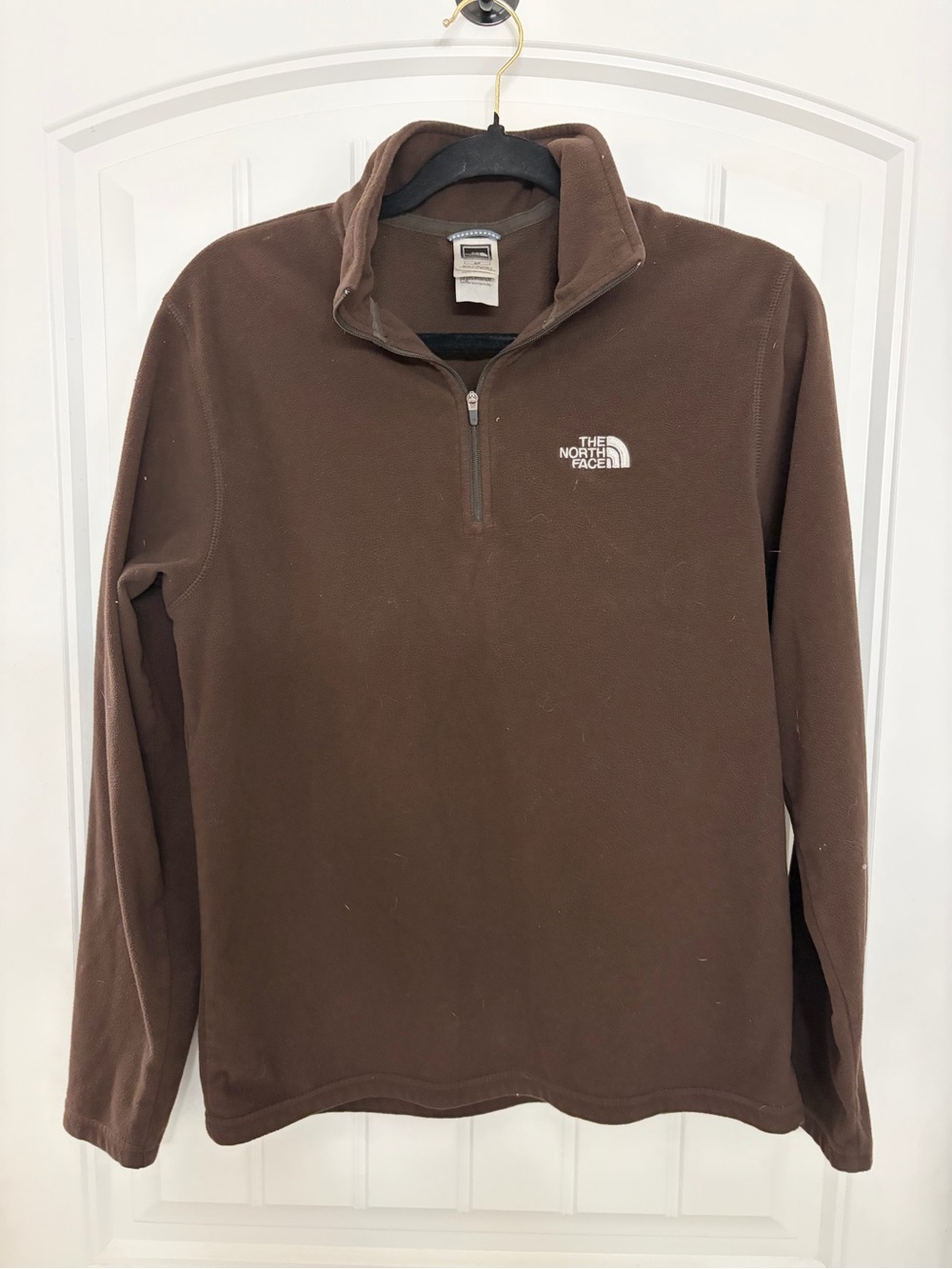 The North Face Men's Brown Half-Zip Fleece Pullover